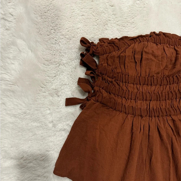 FREE PEOPLE Jen's Pirate Booty Women
Fleetwood Tunic Brown Boho
Side Tie Top S - Picture 5 of 6